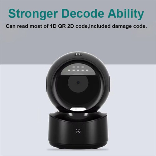 2X NETUM A5 Desktop 2D QR Barcode Scanner, Hands Free Omnidirectional USB  Barcode Reader 1D QR Screen 2