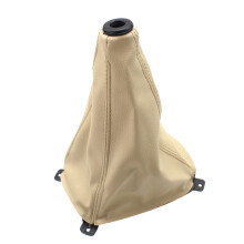 Car PU Leather Manual Gear Shift Lever Dust Cover for Sportage Beige