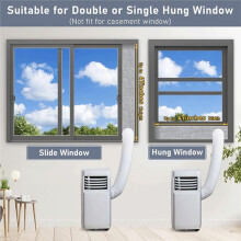 Portable Air Conditioner Hose Protector Portable AC Window Vent Kit Air Conditioner Hose Cover for Home