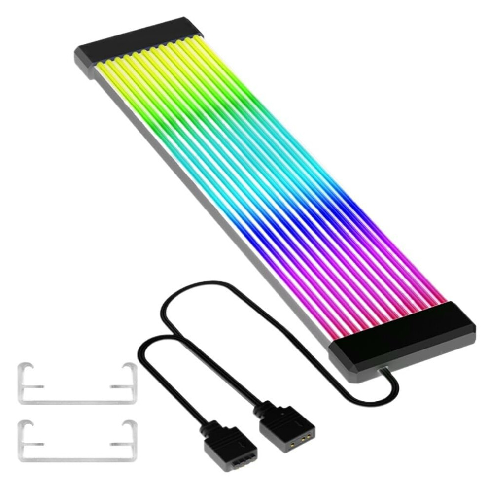 Argb 24Pin Extension Cable 5V Sync Flexible Silicone Tube For Pc Build Clean Cable Management (X12) 9092120220377