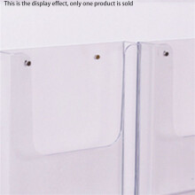 2X Letter Holder Mail Organizer Wall Mount Hook Acrylic Home Office Decoration