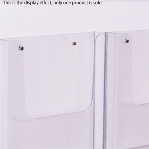 2X Letter Holder Mail Organizer Wall Mount Hook Acrylic Home Office Decoration 2