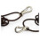 Alloy Carabiner Clip Tiny Spring Snap Hook Carabiners for Backpack Keychains Accessories(Black) 4