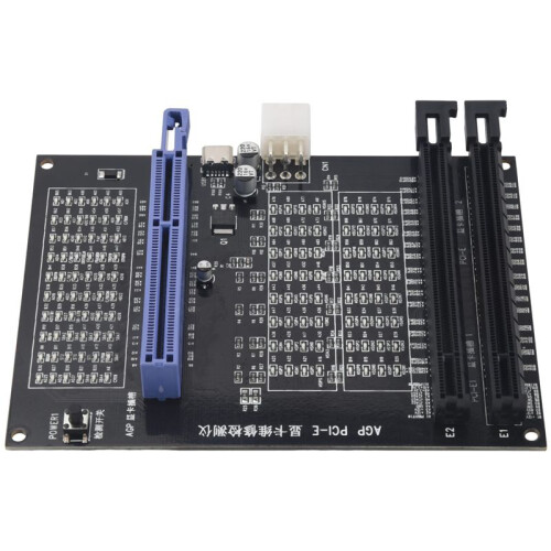 2X AGP PCI-E X16 Dual-Purpose Socket Tester Display Image Video Card Checker Tester  Card Diagnostic Tool 2