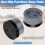 Fridge Silicone Mat with 4 Base Raisers 60x60cm  Fridge Drip Tray Under Refrigerator Mat 3