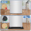 Fridge Silicone Mat with 4 Base Raisers 60x60cm  Fridge Drip Tray Under Refrigerator Mat 4
