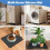 Fridge Silicone Mat with 4 Base Raisers 60x60cm  Fridge Drip Tray Under Refrigerator Mat 5