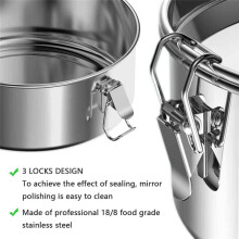 Stampo per Flan Flanera 2,3 Qt, Stampo per Flan nel Acciaio Inossidabile con Coperchio - Flan Maker - Flaner Flan Maker
