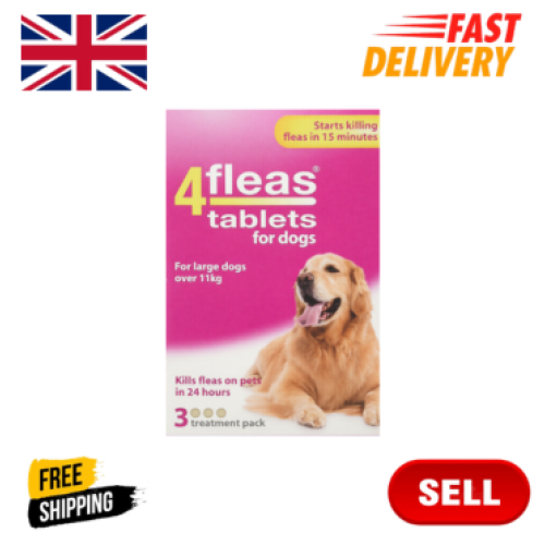 Johnsons 4Fleas Tablets Large Dogs 3 Pack