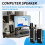 2 Pcs USB Computer Speakers Portable Speaker Stereo 3.5mm with Ear Jack for Desktop PC Laptop 2
