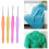 10Pcs Small Size Lace Crochet Hooks (0.5-2.75mm), Ergonomic Crochet Hooks Set with Soft Grip Handle for Thread 5
