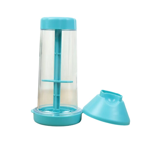 Rotating Flour Sieves Cup HandHeld Semi-Automatic-Sky Blue