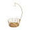 Elegante rotierende Obstschale mit integriertem-Gold 1