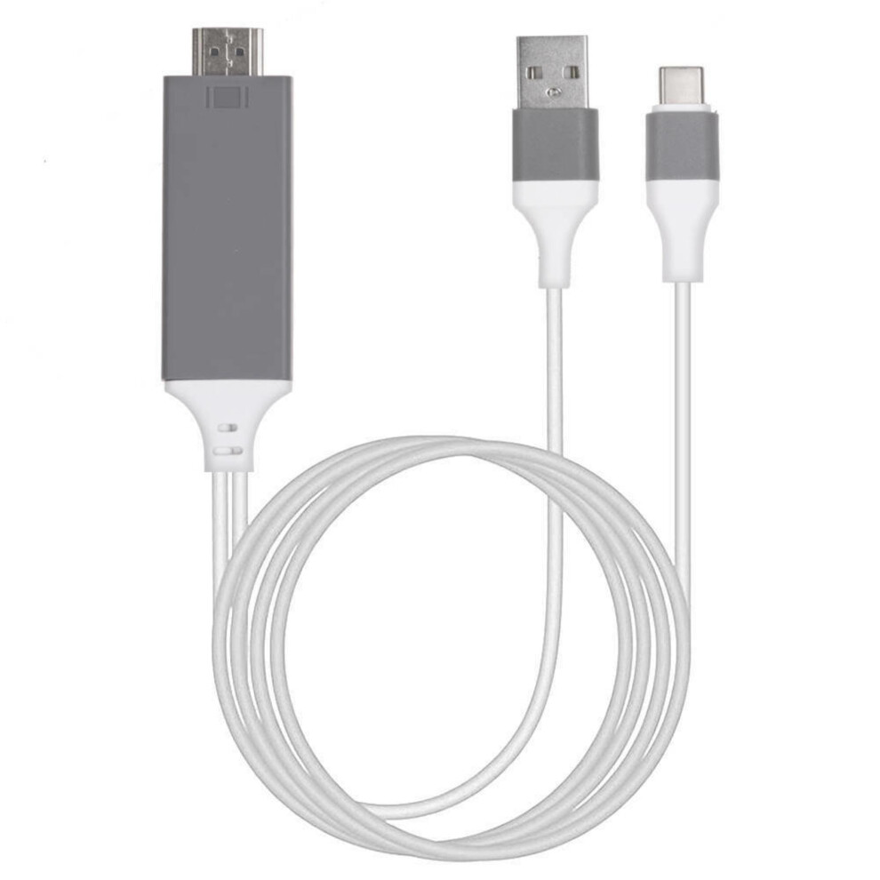 Usb C To Hdmi Cable 6Ft 4K 60Hz Nylon Braided Plugandplay Adapter For Laptop And Phone White 9073542739999