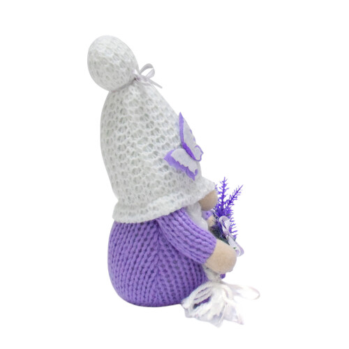 Lavender Gnomes Plush Decoration Handmade-Womens model
