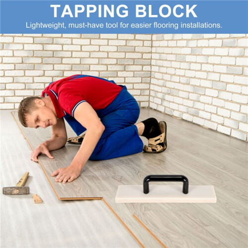 Tapping Block for Vinyl Plank Flooring Install Flooring Tapping Block with  Handle Lengthen Floor Tools (300mm) 2
