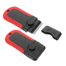 2pcs Ergonomic Plastic Razor Blade Scraper Set for Scratch‑ Glass Cleaning and Adhesive Removal