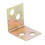 Metal Shelf Support 90 Degree Right Angle Bracket 24pcs Brass Tone 7