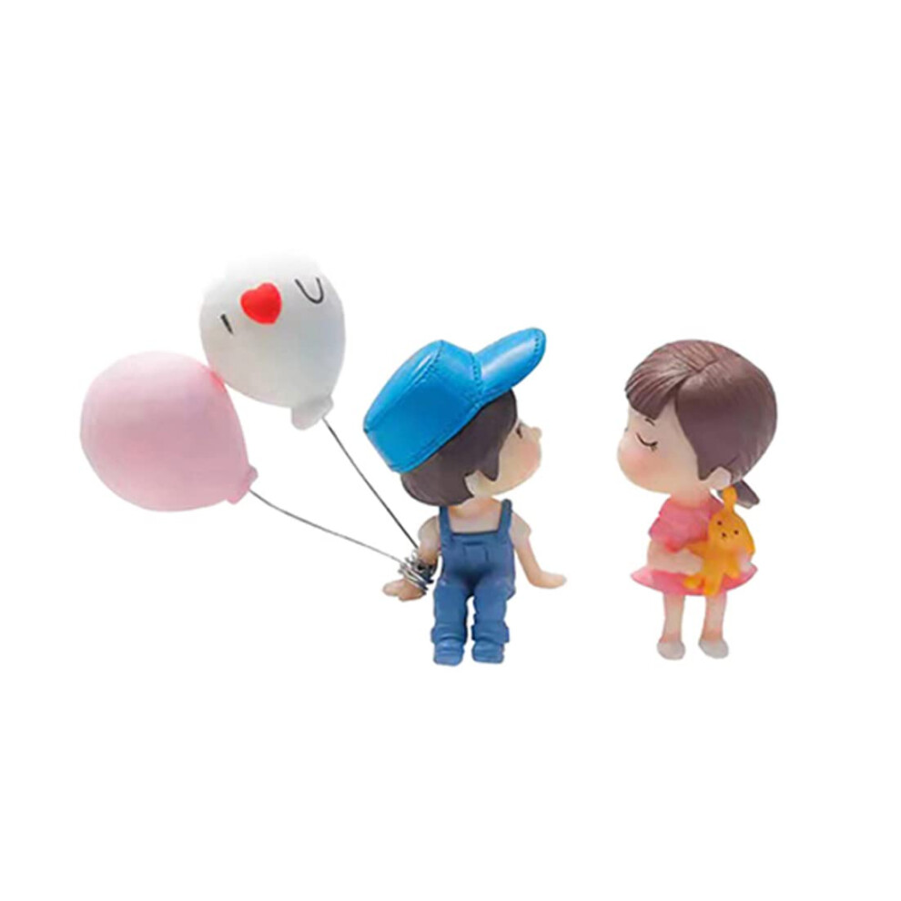 Cute Cartoon Couple Car Dashboard Decoration With Balloon Figurine For Car Interior Upgrade 9092120812800