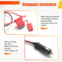 12V Power Cord Cable Cigarette lighter for TM-241/261/281 for for FT-8800R/8900R Mobile Radio Ham J6323A