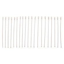 100Pcs Stainless Steel Wire Key Chain Ring Holder Metal Cable Wire Lanyard with Screw Locking for Outdoors Hanging