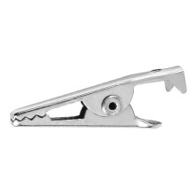 600PCS 1.06 Zoll / 27mm Metall Krokodilklemmen, Krokodilklemmen Silberfarbene Vernickelte Testlinien-Federklemmen.