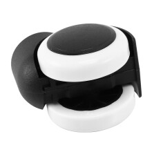 50mm Office Chair Roller Castor Wheels - Set of 10 - Black&White