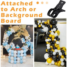 10 Pezzi di Grandi Clip per Arco di Palloncini, Morsetti A Molla Trasparenti In Plastica da 3,5 Pollici, Clip Resistente per Kit Arco di Palloncini