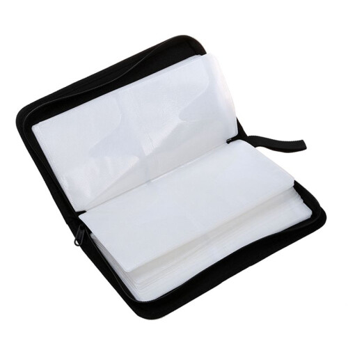 5X 80 VCD DVD CD Faux Leather Case Storage Holder Organizer Black 1