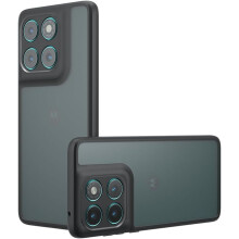 Case for Motorola Edge 60 Fusion, AntiFingerprint Shockproof Clear Silicone Acrylic Cover, Slim NonSlip Protective Fit