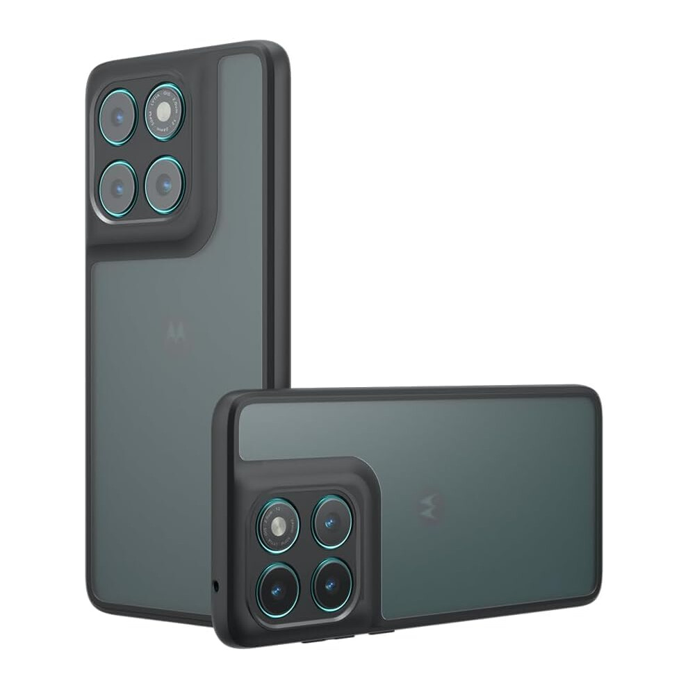 Case For Motorola Edge 60 Fusion, Antifingerprint Shockproof Clear Silicone Acrylic Cover, Slim Nonslip Protective Fit 9771547596738