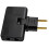 4X Rotate EU Plug Converter 3 in 1 Rotatable Outlet Extender 180 Degree Extension Plug Multi Plug  Outlet Adapter 2
