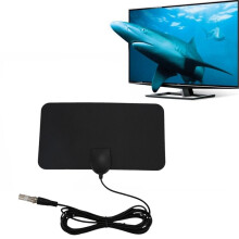 4X Flat HD Digital Indoor Zoom TV Antenna HDTV 50 Mile Range TVFox VHF UHF DVB
