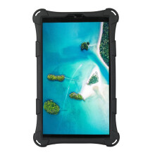 6X Silicone Case for  Tab A7 Lite 8.7 Inch 2021 T220 T225 Tablet Case Tablet Stand with Pen and Strap ,Black