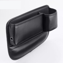 Car Seat Gap Filler Organizer with Cup Holder for Ford EcoSport 20032022, Leather Dual Side Use