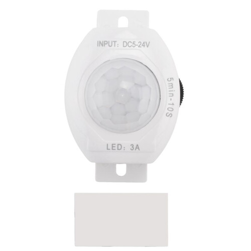 4X PIR Infrared Motion Sensor Detector DC5-24V Auto /Off Timer  LED Light Body PIR Motion Sensor Lamp(White) 2