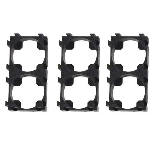 40x 18650 Lithium Battery Double Holder Bracket for DIY Cell Pack Black 2