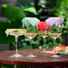 Wine Glass Covers to Keep Bugs Out,Weighted Outdoor Wine Glass Covers,Set of 4,Multicolor Set,Breathable