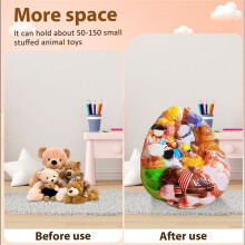 Clear Stuffed Bean Bags Chair Cover Large Lazy Sofas  Cover Plush Toy Storage Child Adult Tatamis No Filler Included