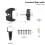 Key Lockable 2 Sided Gate  Key,Self Locking Gate  Gate Fence Lock for Outdoor Gates,Locking Gate Door Lock 6