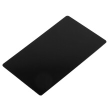 200Pcs Black Aluminum Alloy Card Engraving Metal Business Access Business Card Blank 0.22mm Thickness