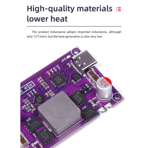 2X 120W Two-Way Pd Fast Charging Module 4S Charging Treasure Module Circuit Board High Power Pd Fast Charging Boost/Buck 1