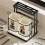 Kitchen Knife Storage Rack, Countertop Draining, Non-Drilling Integrated Rack, Double-Cup Chopstick Holder 3