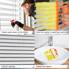 Window Venetian Blind Cleaner Duster Tool Venetian Washable Brush for Wood Blinds,Air Conditioner Vents Fans Vents
