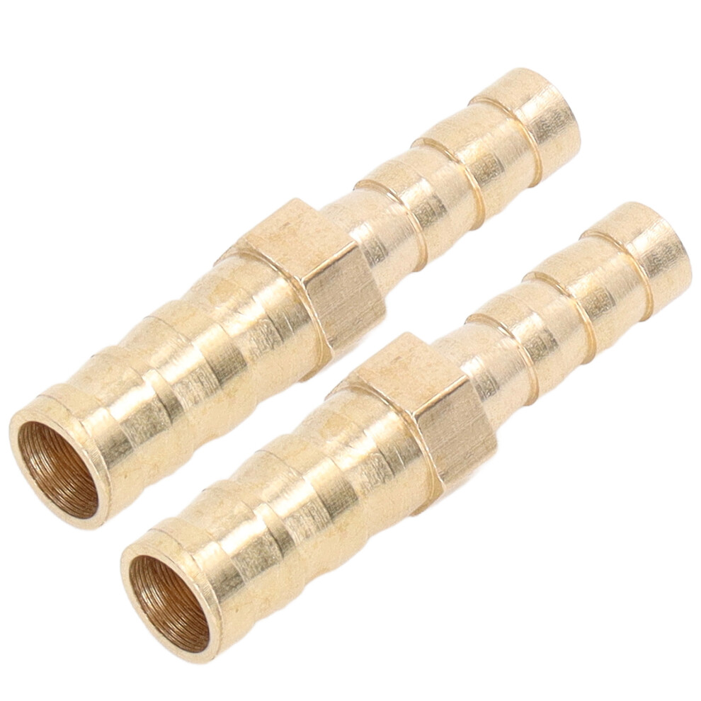 2 Pcs Brass Splicer Fittings 8Mm To 6Mm Hose Barbed Reducer Australia 9321375557267