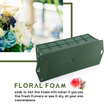2 Pacotes de Gaiola de Espuma Floral para Arranjos de Flores Espuma Floral Seca e úMida para Flores Artificiais Frescas Espuma de Florista