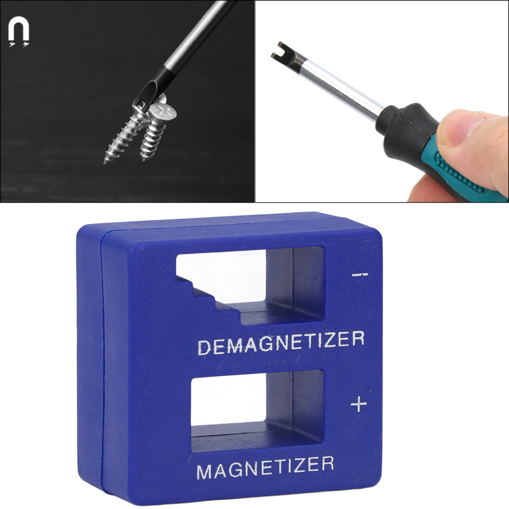 Abs Portable Magnetizer Demagnetizer For Screwdriver Bits, Tweezers, Blue 9431375560966