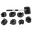 Car Window Cleaner Brush,Windshield Glass Cleaning Tool Extendable Aluminum Handle with 8Pcs Microfiber Covers 1
