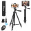 55 Inch Phone and Tablet Tripod Stand with Wireless Remote, Adjustable Height, Universal Mount 1