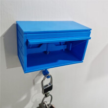Car Garage Key Holder with Opening Door Wall Hanging Key Holder,3D Printed Key Organizer,Easy Installation Wall